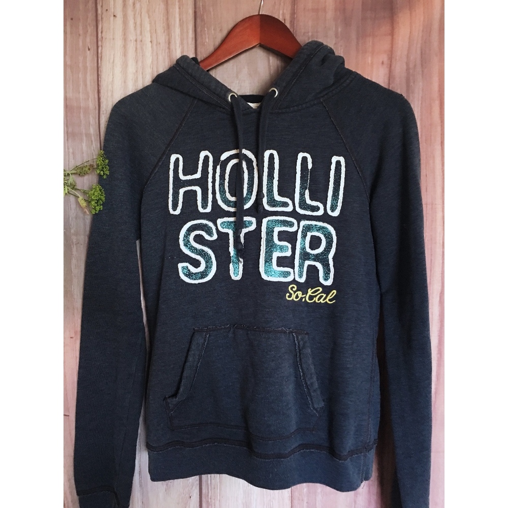 Navy Blue Hollister hoodie
